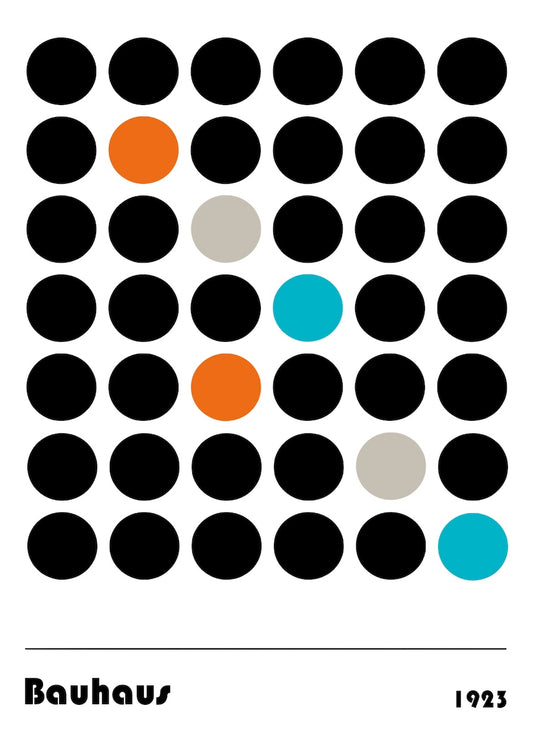 Bauhaus 1923 Geometric Dot Pattern