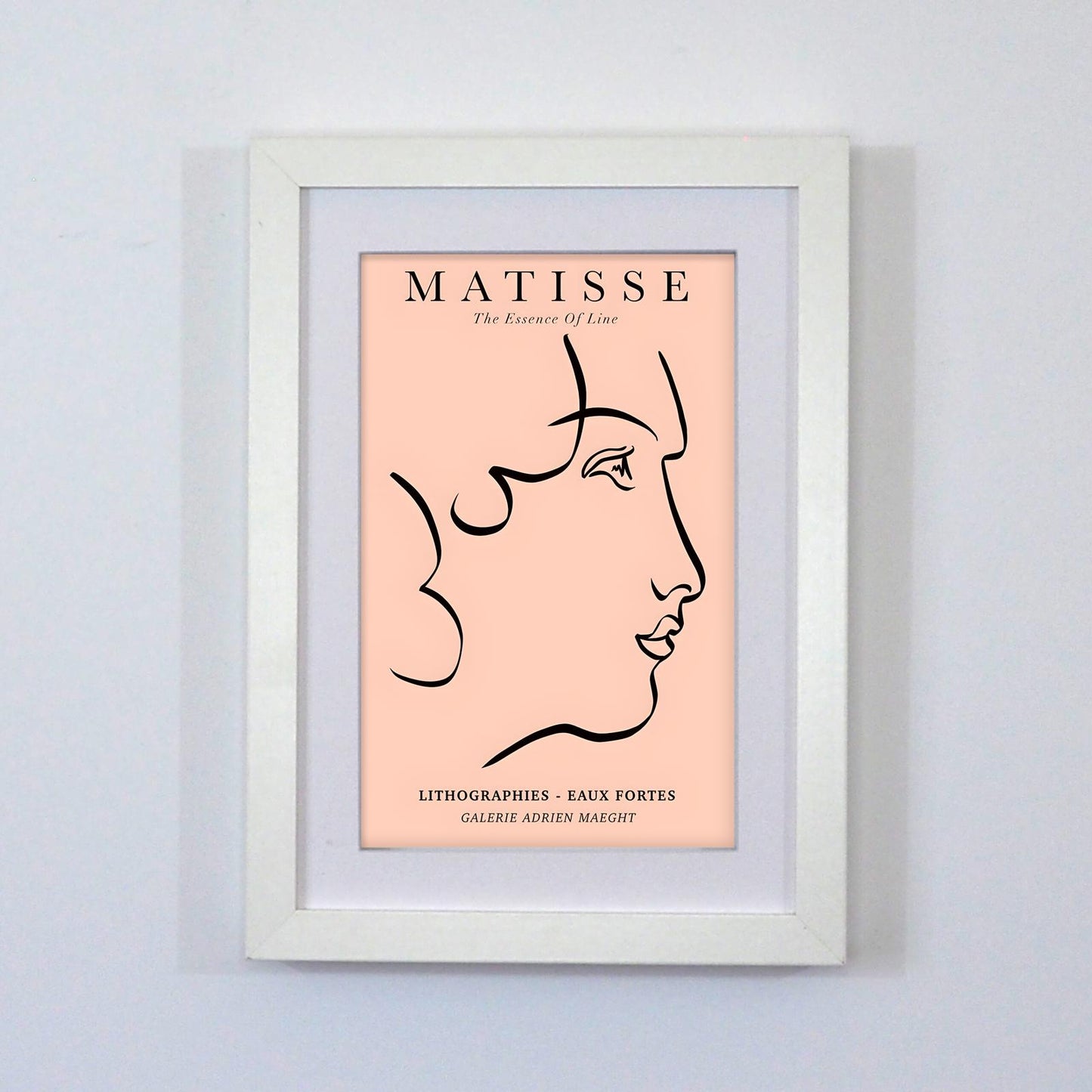 Matisse Lithograpies Eaux Fortes - White Box Framed Print
