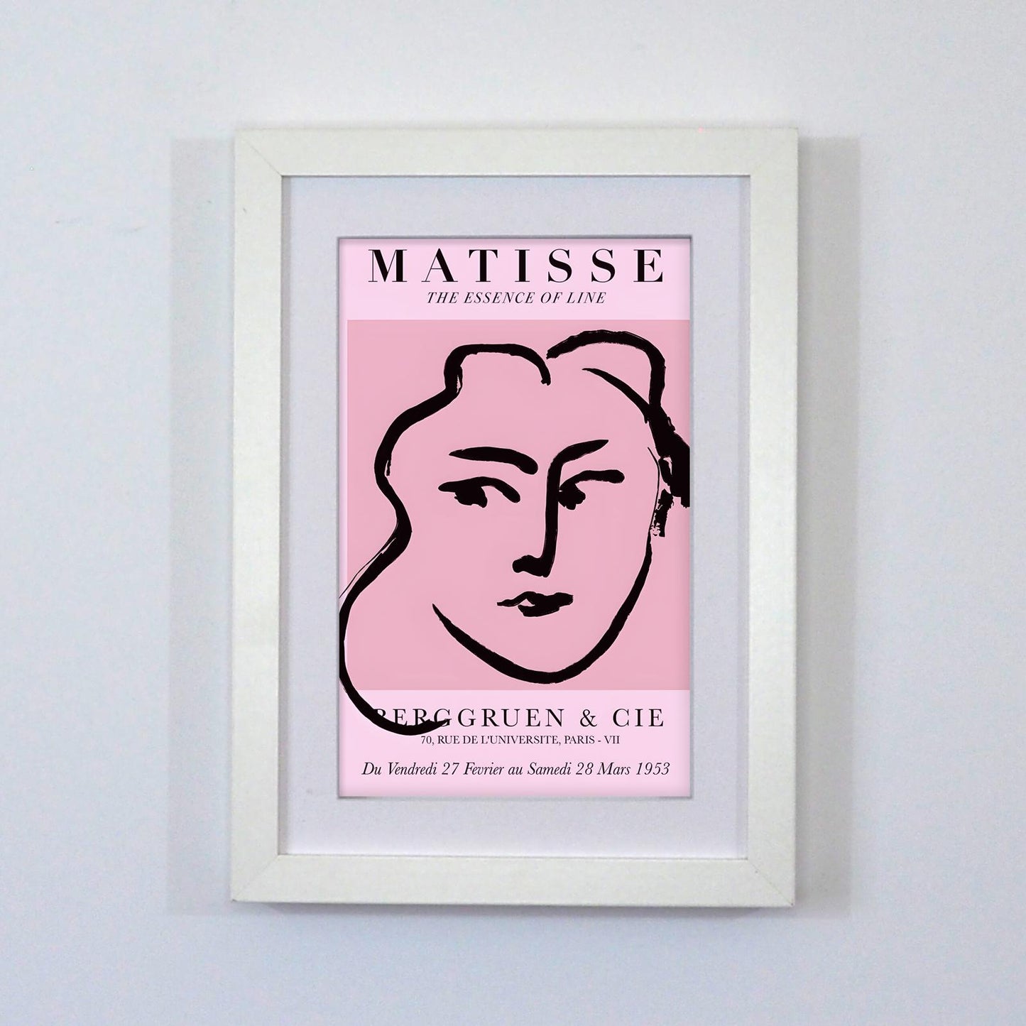 Framed Art Print Matisse Exhibition Print White Box Frame