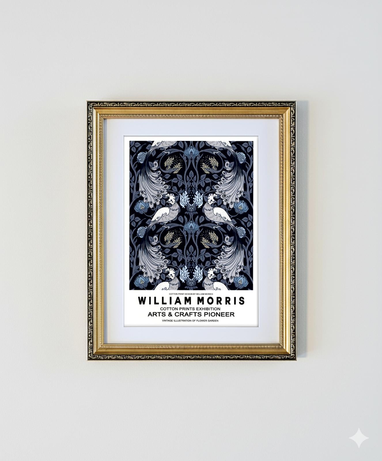 Framed Art Print  by William Morris Gilt Frame A4 Print