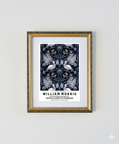 Framed Art Print  by William Morris Gilt Frame A4 Print