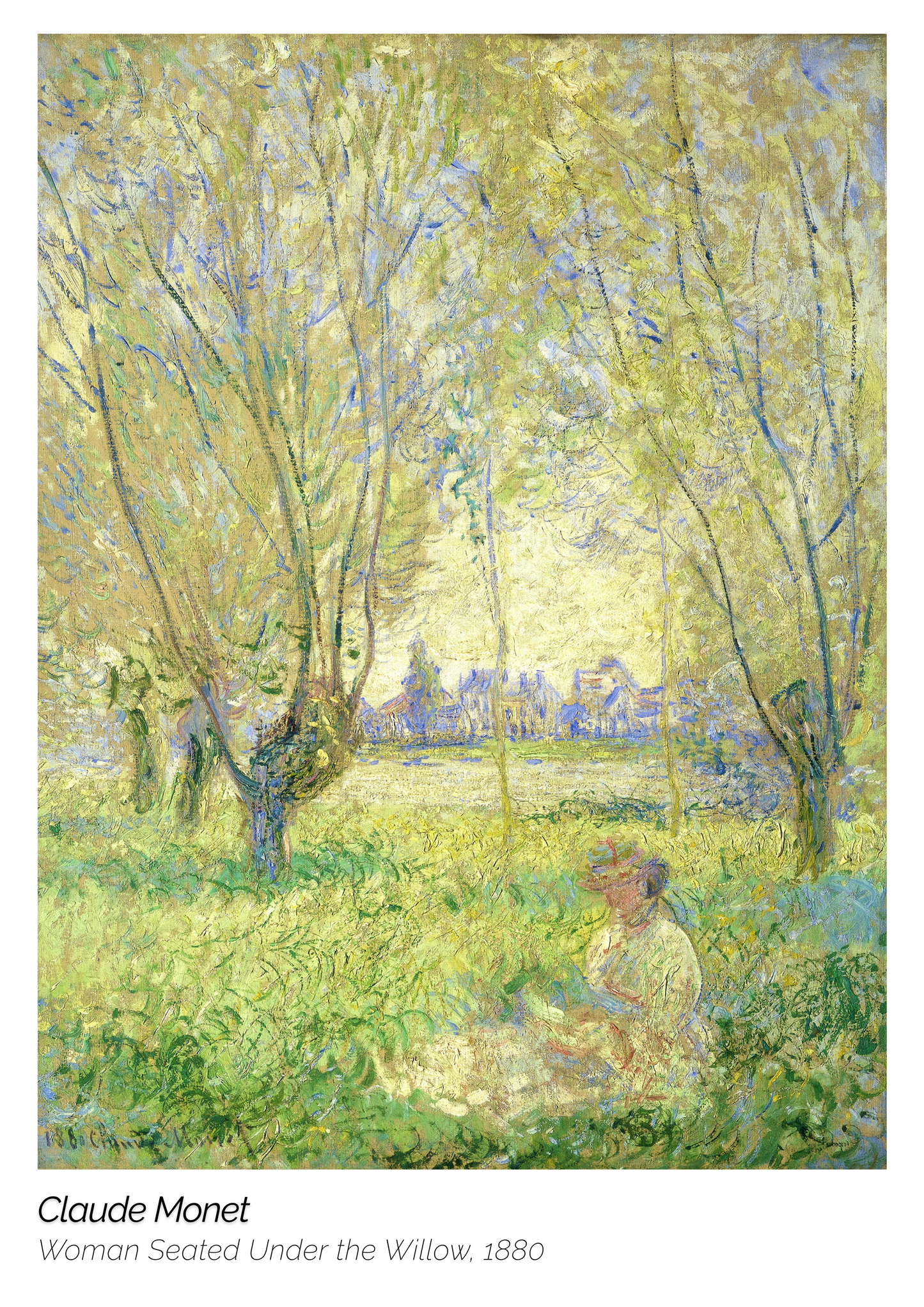 Woman Seated Under the Willow by Claude Monet