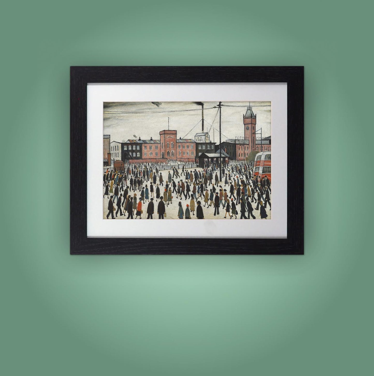 L.S. Lowry "Going to Work" Framed Print - 11" x 14" Ready to Hang