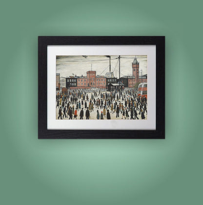 L.S. Lowry "Going to Work" Framed Print - 11" x 14" Ready to Hang