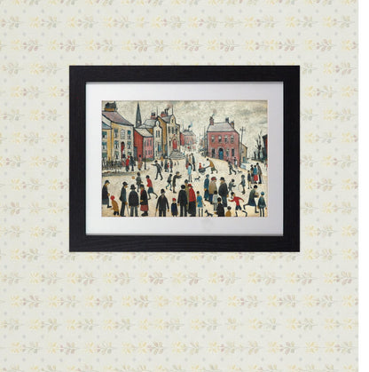 L.S. Lowry "A Lancashire Village" Framed Print