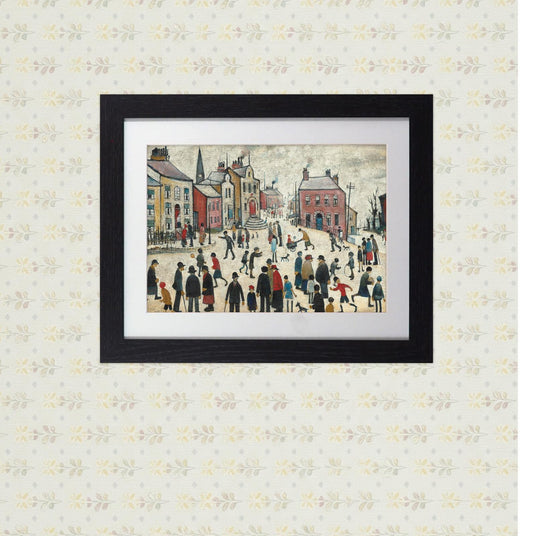 L.S. Lowry "A Lancashire Village" Framed Print