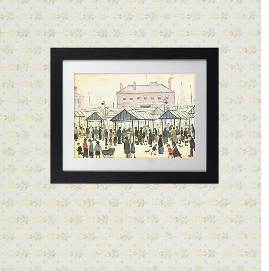 L.S. Lowry "The Market" Framed Print