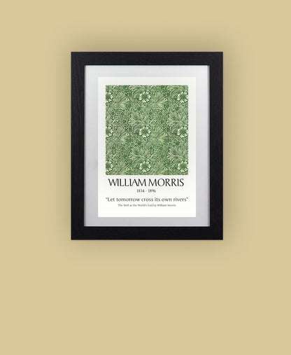Framed Art Print William Morris Arts & Crafts Pattern - 11"x14" Frame, A4 Print
