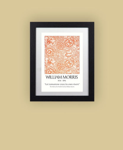 Framed Art Print William Morris Arts & Crafts Pattern - 11"x14" Frame, A4 Print