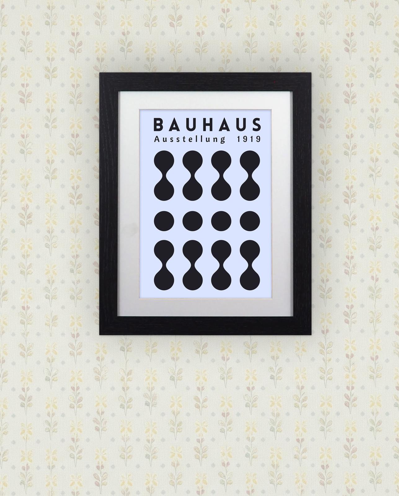 Bauhaus 1919 Exhibition Framed Poster Classic Modern Art Print