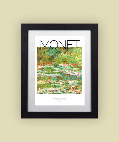 Framed Art Print Water Lily Pond by Claude Monet 11"x14" Frame A4 Print