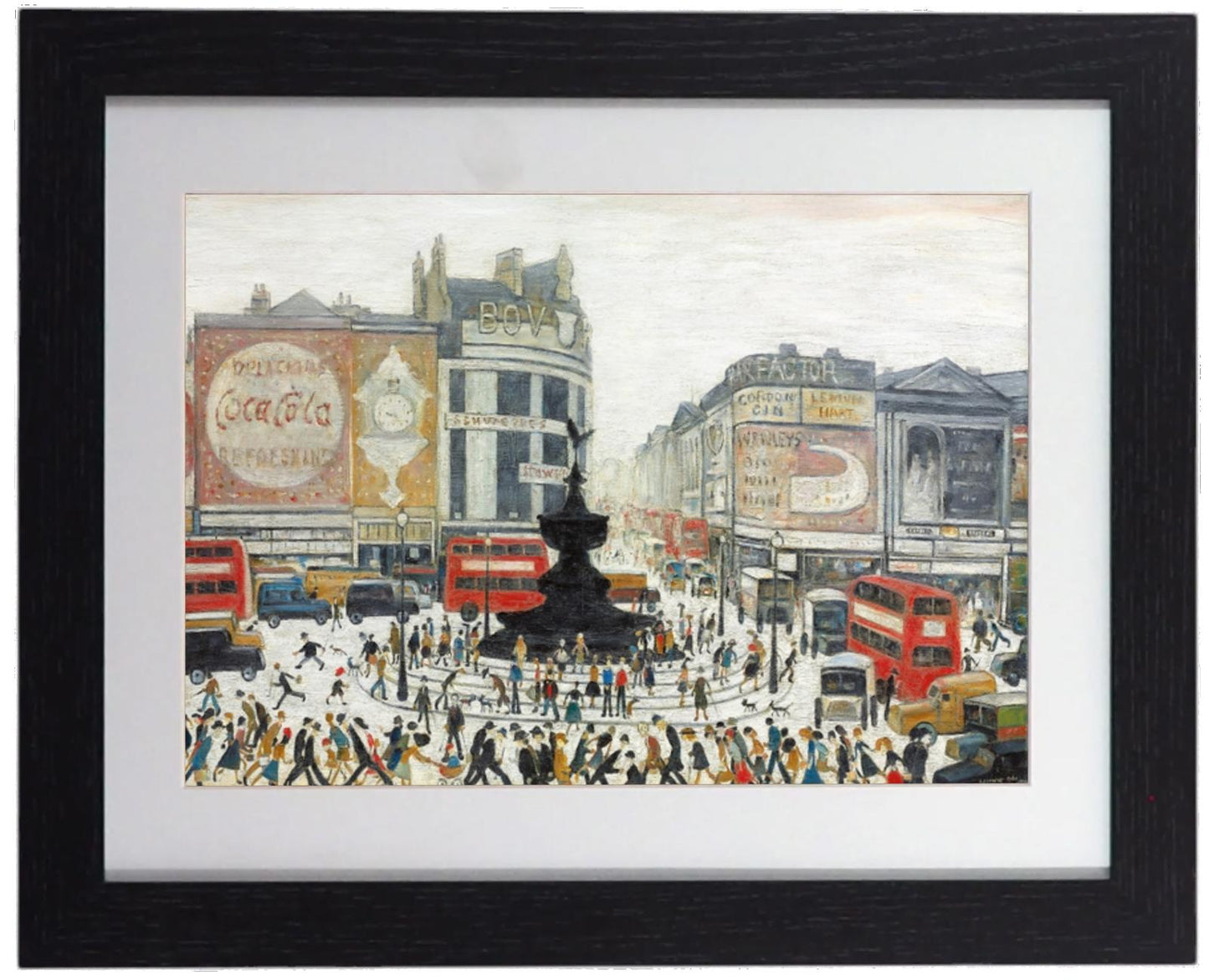 L.S. Lowry "Piccadilly Circus" Framed Print