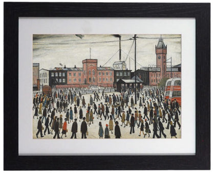 L.S. Lowry "Going to Work" Framed Print - 11" x 14" Ready to Hang