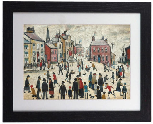L.S. Lowry "A Lancashire Village" Framed Print