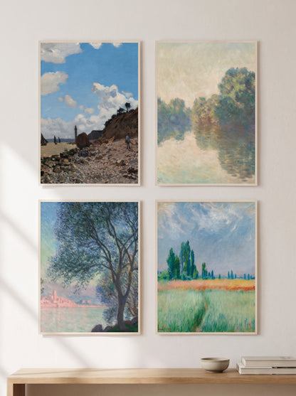 Claude Monet Fine Art Prints — Impressionist Masterworks (A4 & A3 Formats)