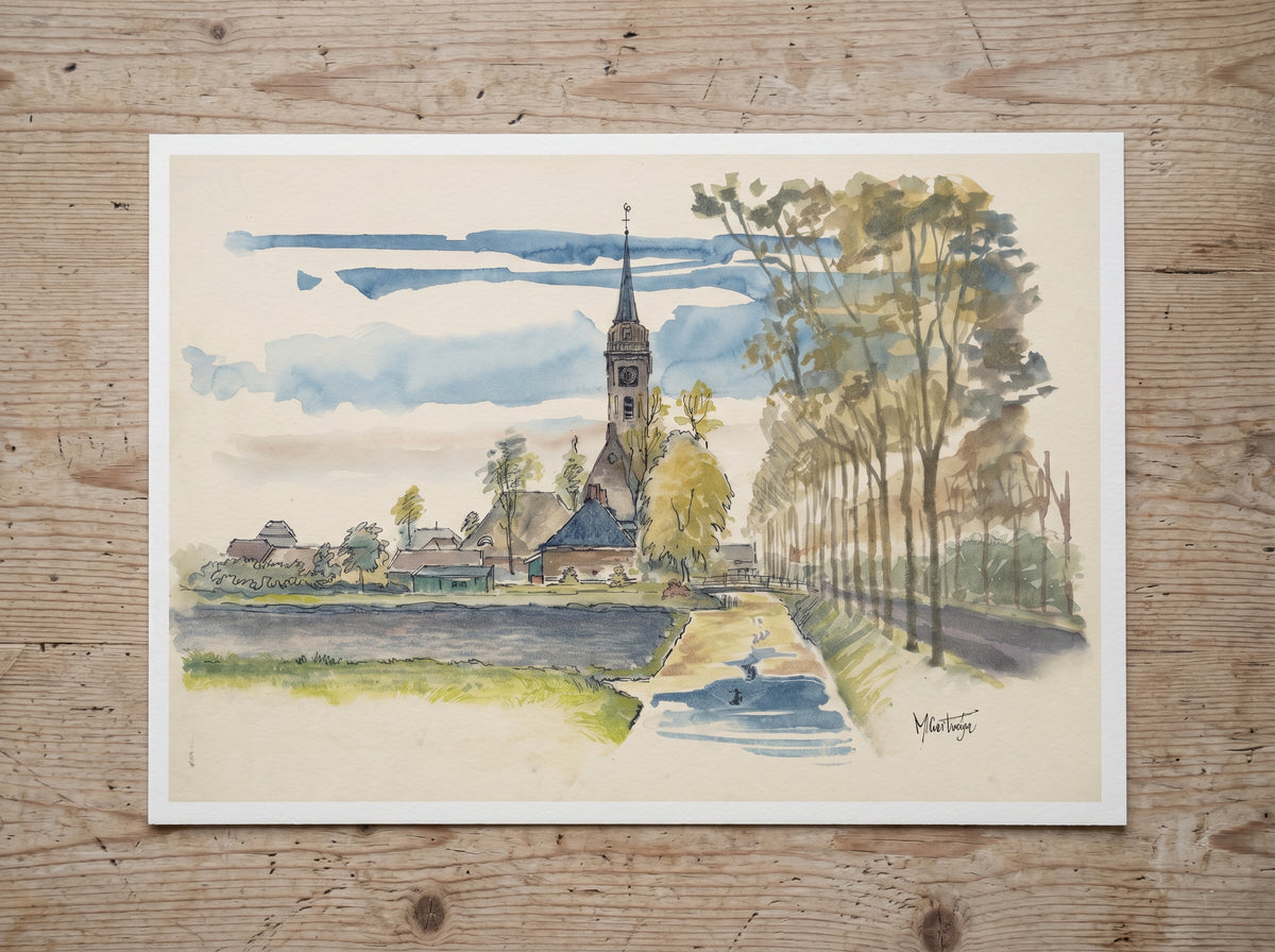 Maarten Oortwijn Vintage Fine Art Print A4 A3