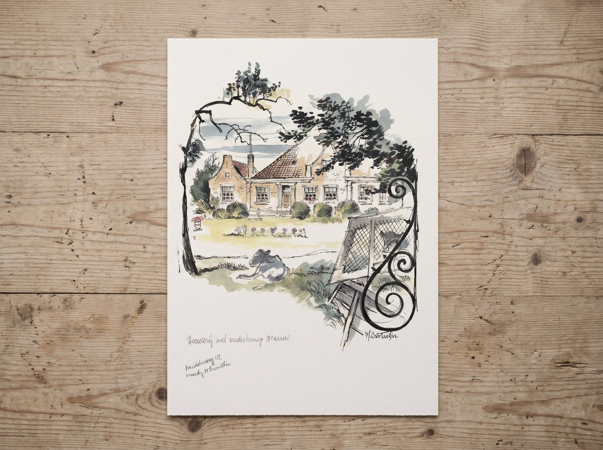 Maarten Oortwijn Vintage Fine Art Print A4 A3