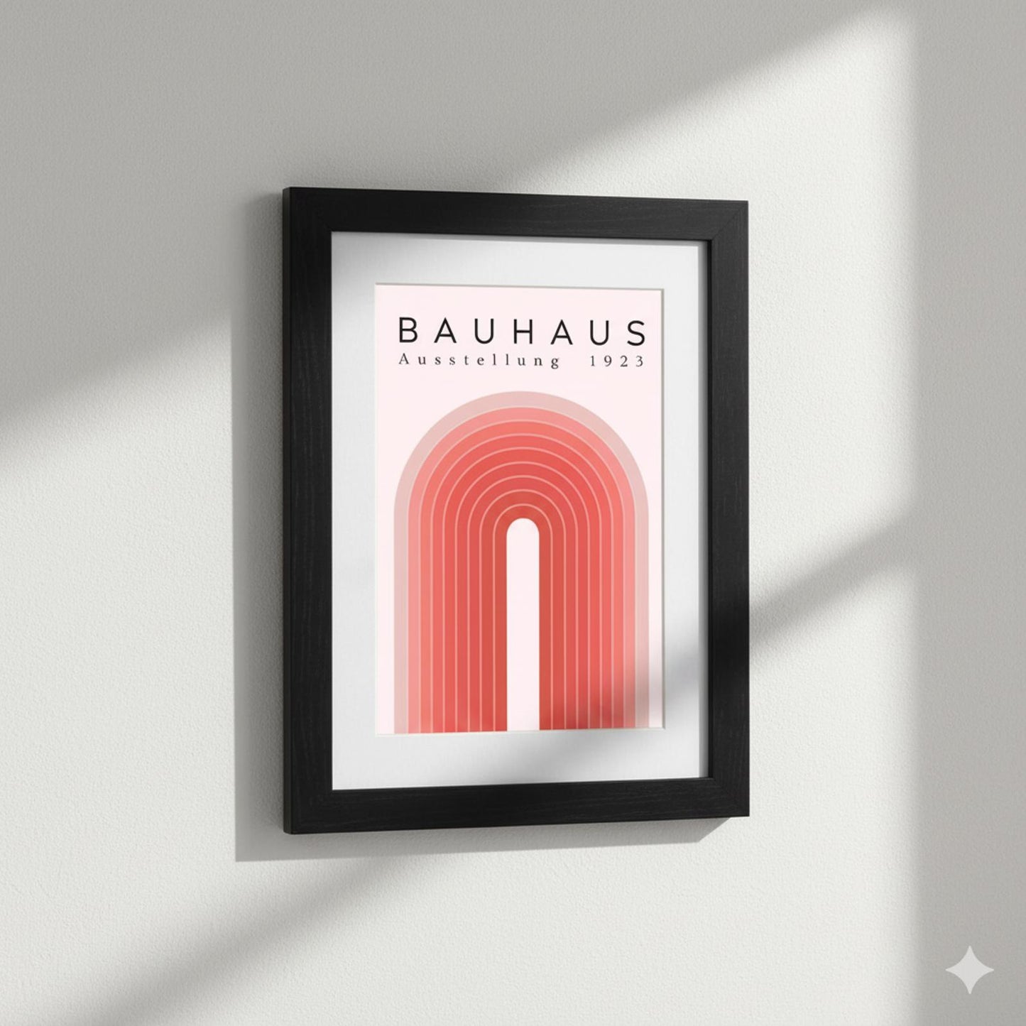 Bauhaus Exhibition 1923 Framed Poster Mid-Century Modern Design Art Print