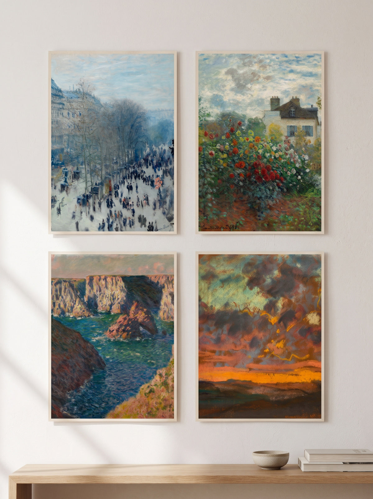 Claude Monet Fine Art Prints — Impressionist Masterworks (A4 & A3 Formats)