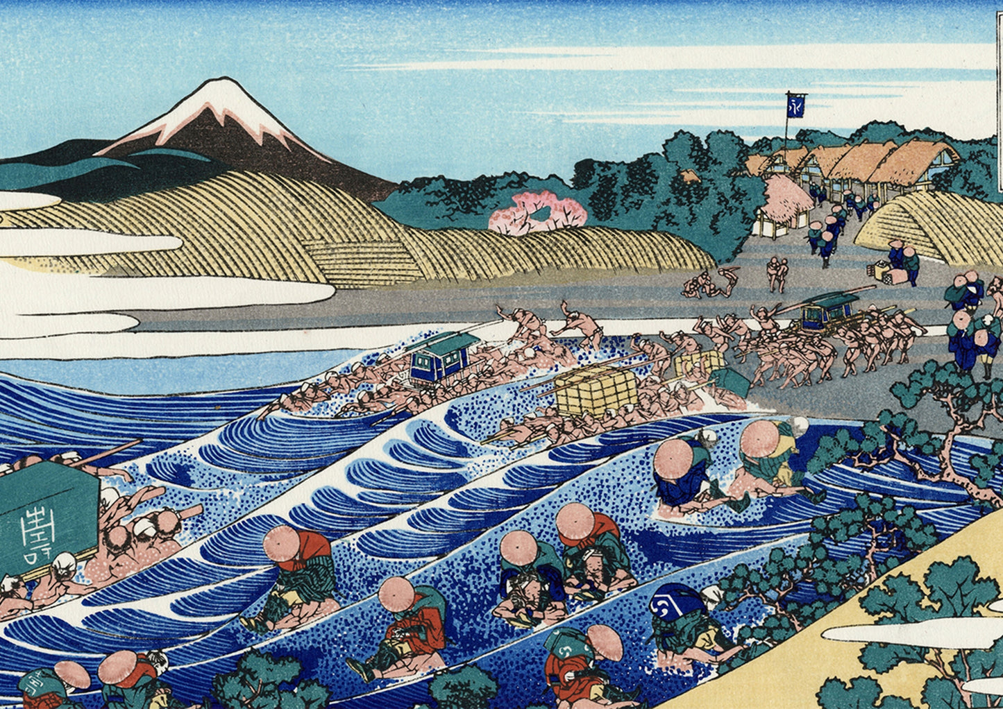Hokusai Fuji from Kanaya on Tokaido