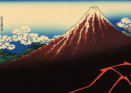 Hokusai Lightning Below the Summit