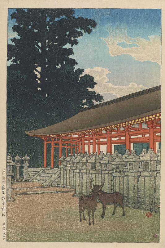 Kasuga Shrine, Nara, Hasui Kawase