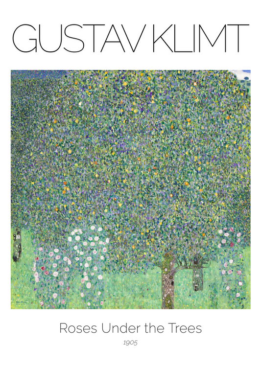 Roses Under the Trees by Gustav Klimt