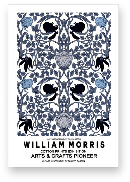 William Morris Blue & Grey Pattern