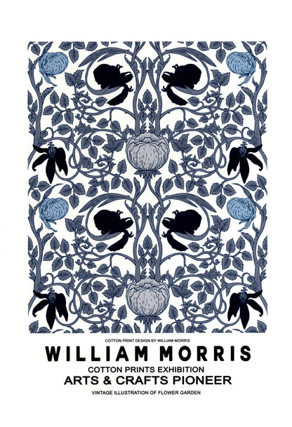 William Morris Blue & Grey Pattern