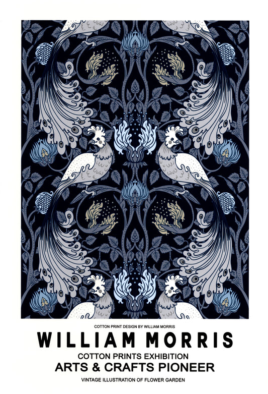 William Morris Peacocks Pattern