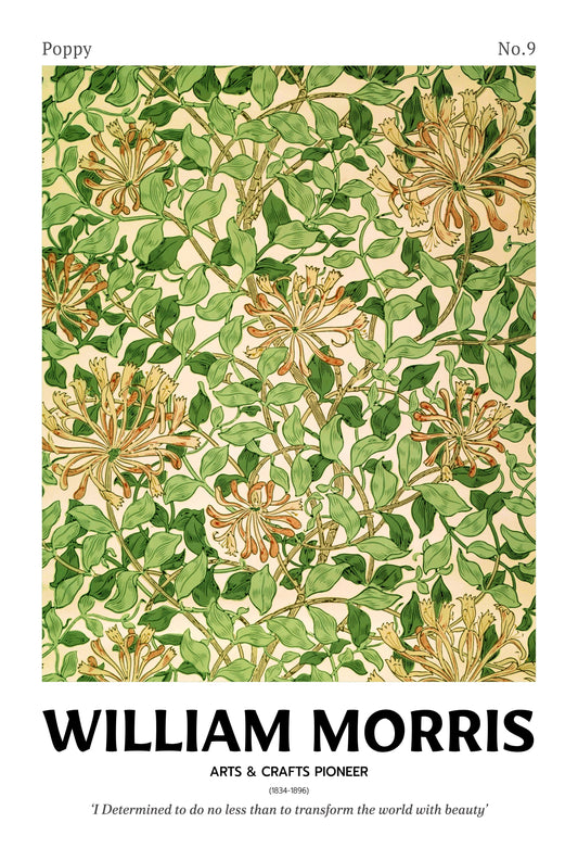 William Morris Exposition Poster Poppy 1897