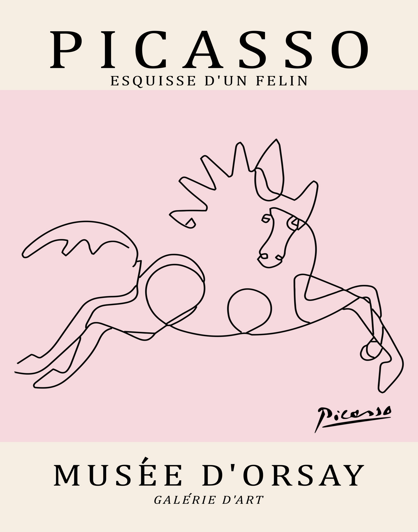 Picasso Horse Sketch
