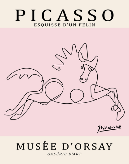Picasso Horse Sketch