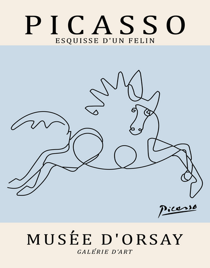 Picasso Horse Sketch
