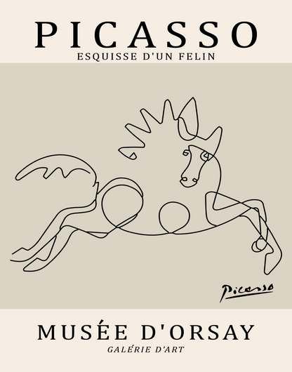 Picasso Horse Sketch