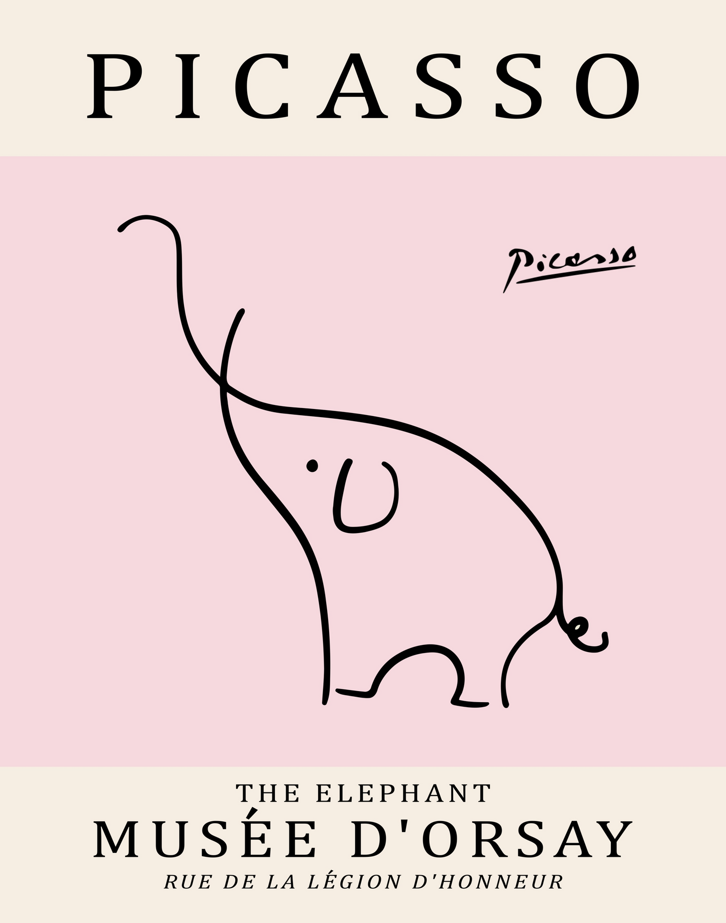 Picasso Elephant Portrait