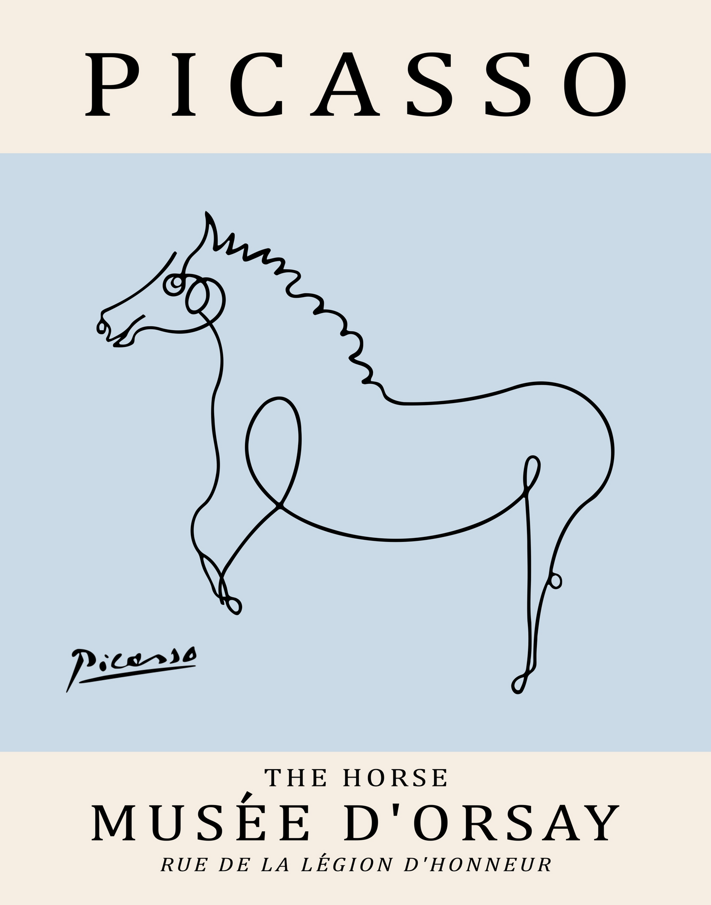 Picasso Horse Drawing (II)