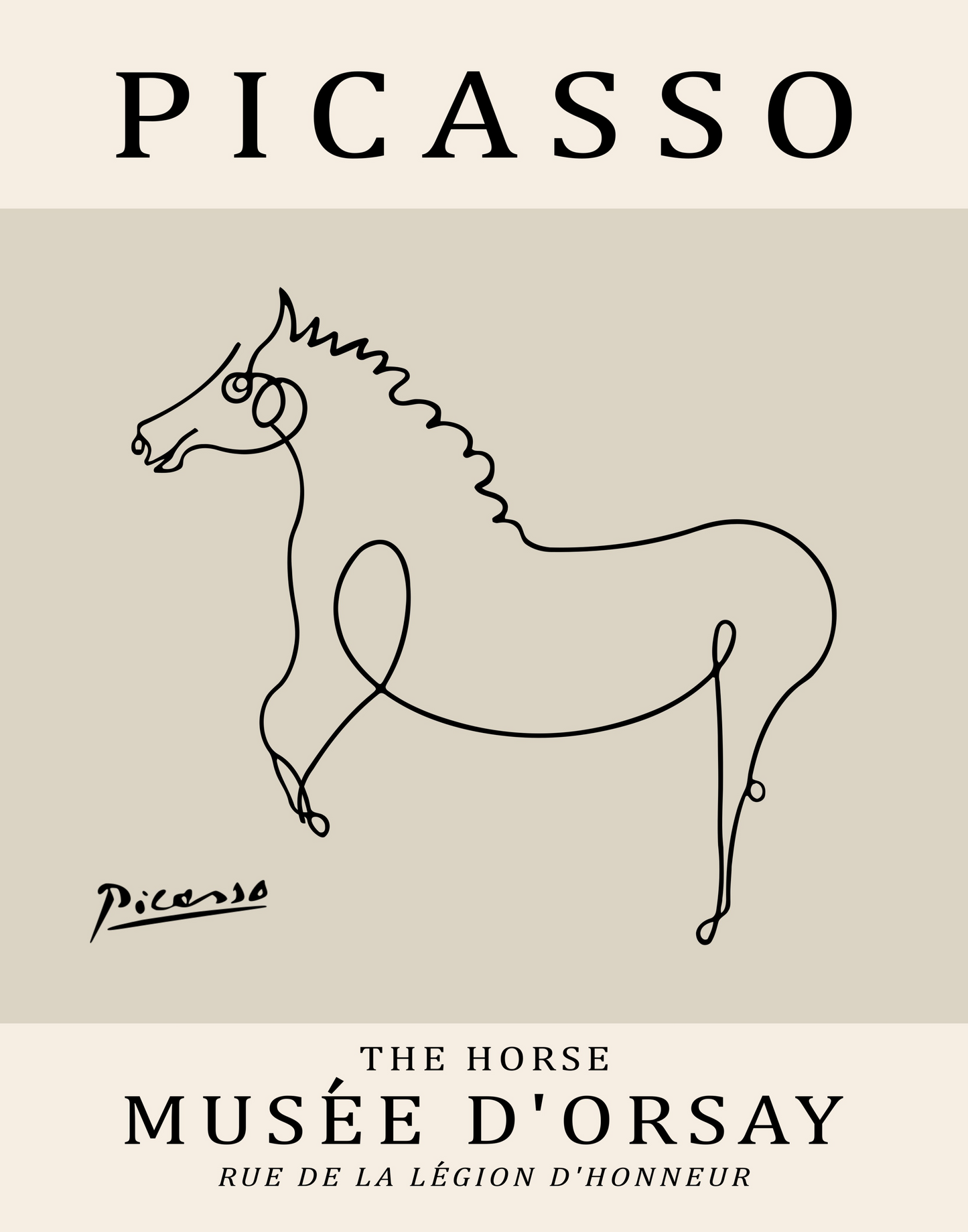 Picasso Horse Drawing (II)