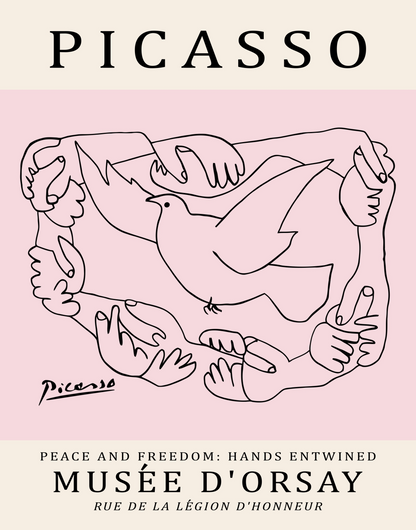 Picasso Abstract Line Art Print 15 Designs Minimalist Exhibition Poster