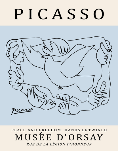 Picasso Abstract Line Art Print 15 Designs Minimalist Exhibition Poster