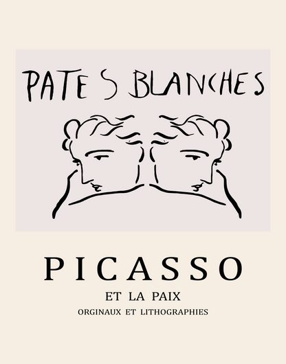 Picasso Abstract Line Art Print 15 Designs Minimalist Exhibition Poster