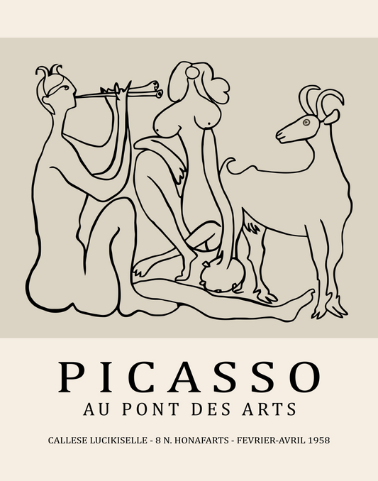 Picasso Musicians Drawing