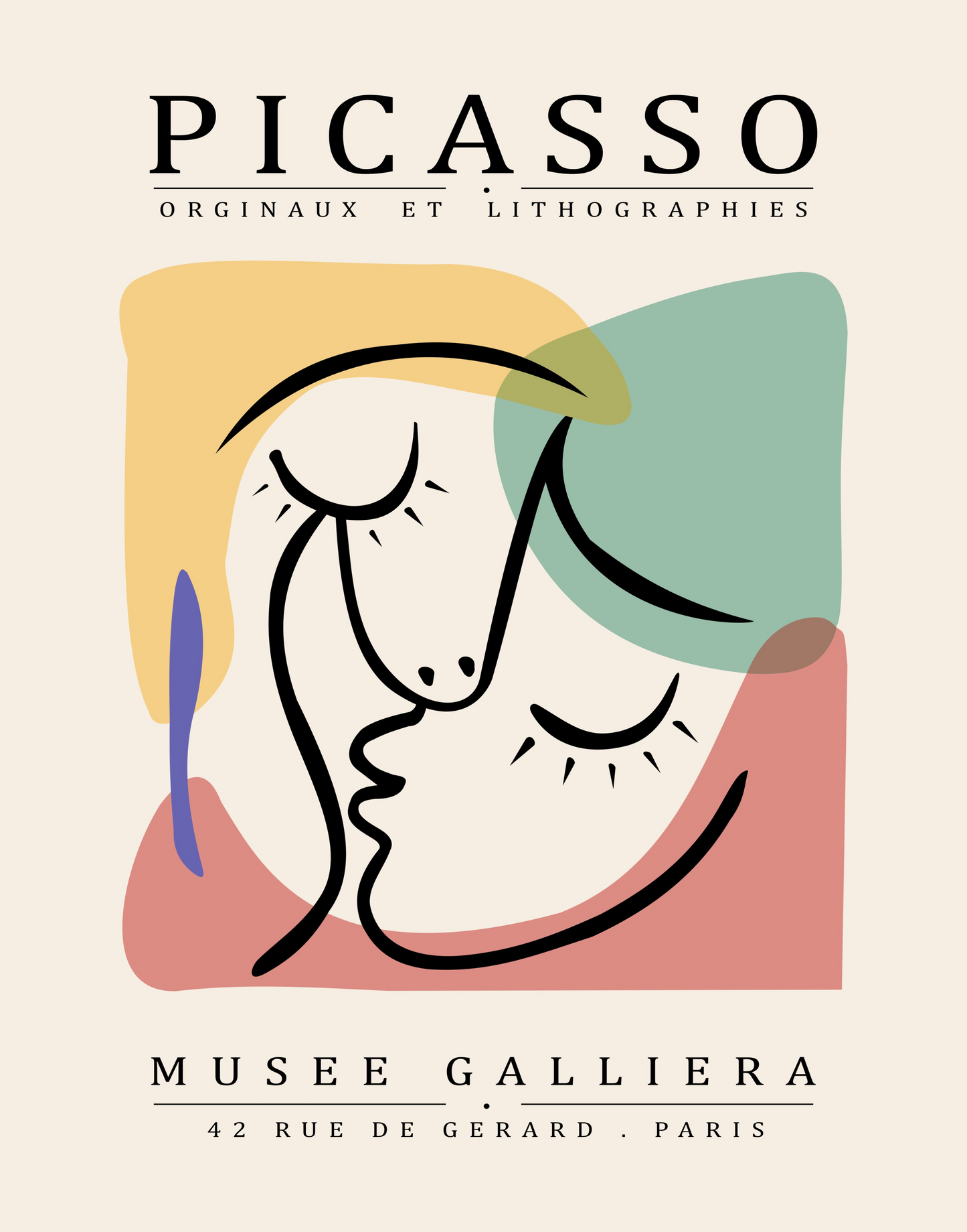 Picasso Coloured Embrace