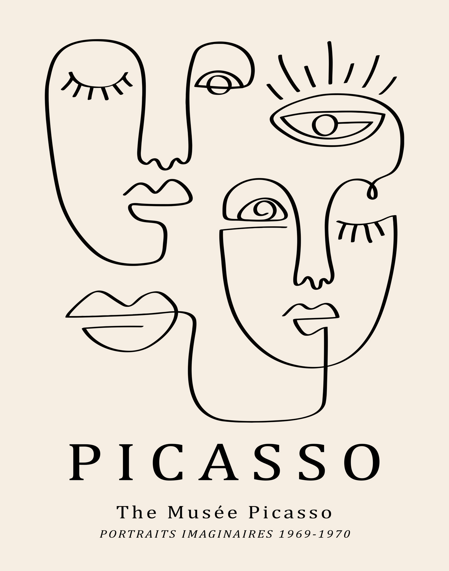 Picasso Two Faces Drawing