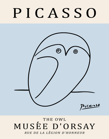 Picasso Owl Print