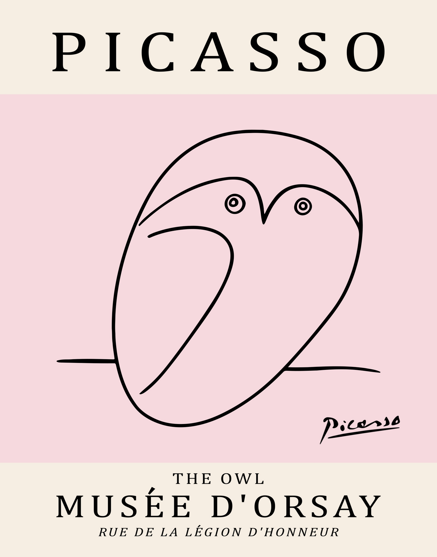 Picasso Owl Print