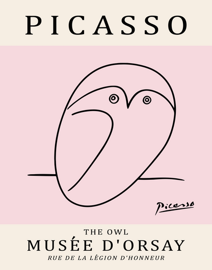 Picasso Owl Print