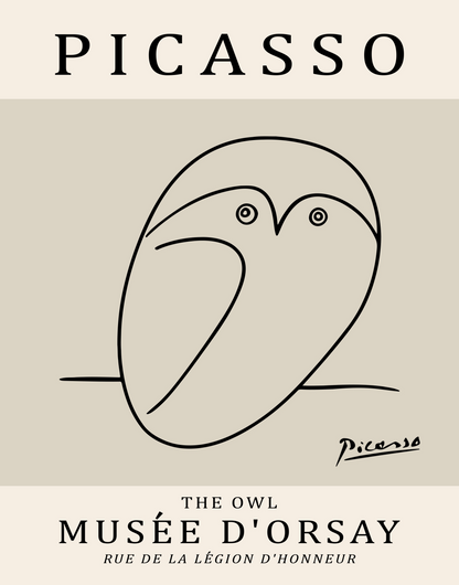 Picasso Owl Print