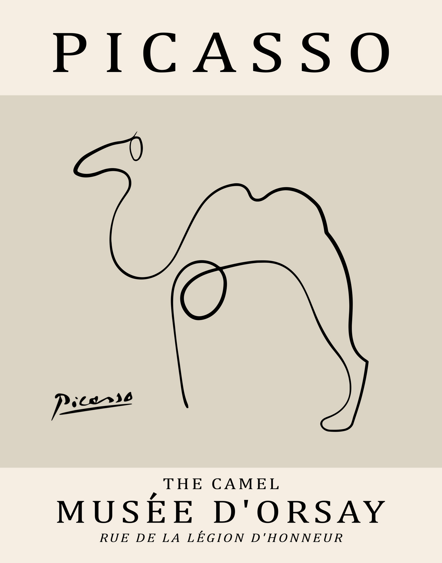 Picasso Camel Print