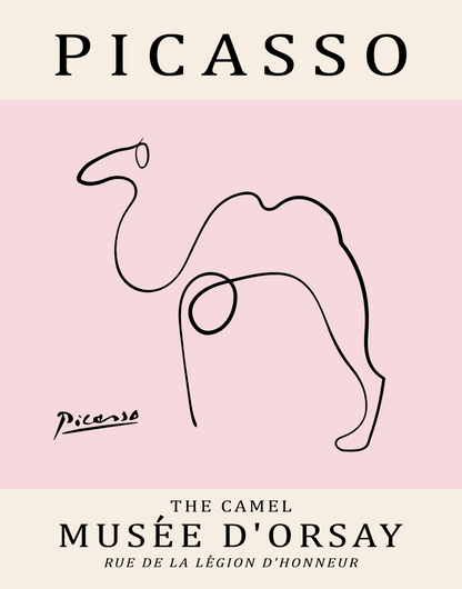 Picasso Animal Line Art Print 13 Designs 5 Colours Minimalist Exhibition Poster
